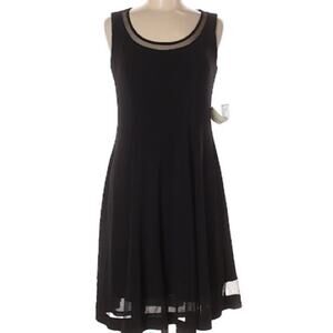 Evan Picone black Matte Jersey Dress